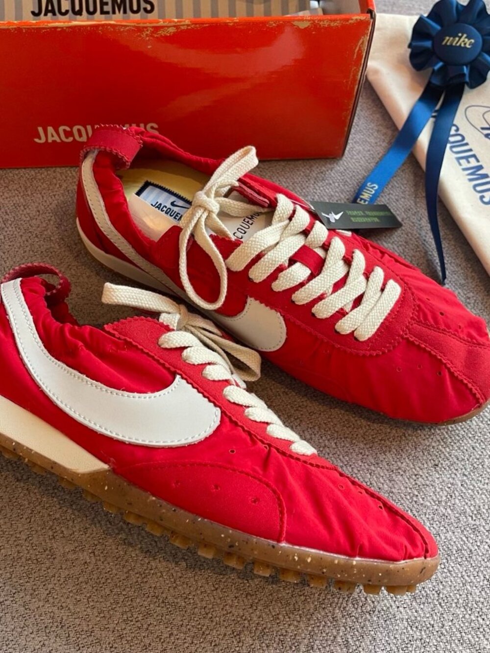 Nike x Jacquemus Moon Shoe SP Red - EU 36 / US 5.5W - Picture 4 of 9